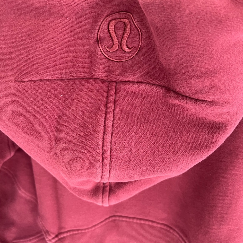 Lululemon Scuba Half-Zip Hoodie - crimson , Size
